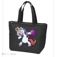 Dabbing Unicorn Bowling  Tote Bag thumb 3