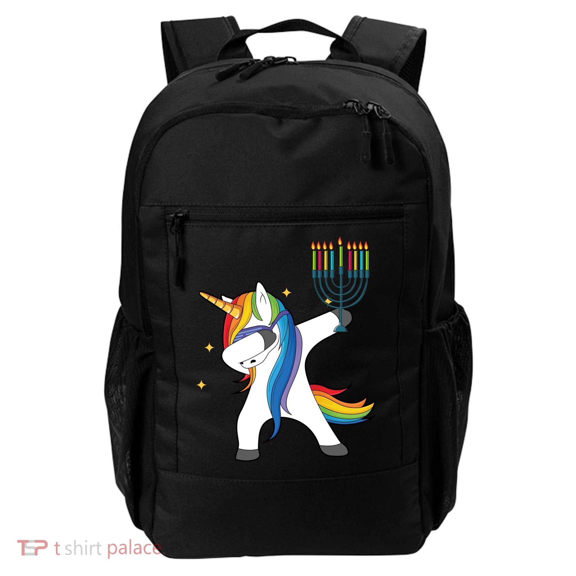 Dabbing Unicorn Hanukkah Backpack