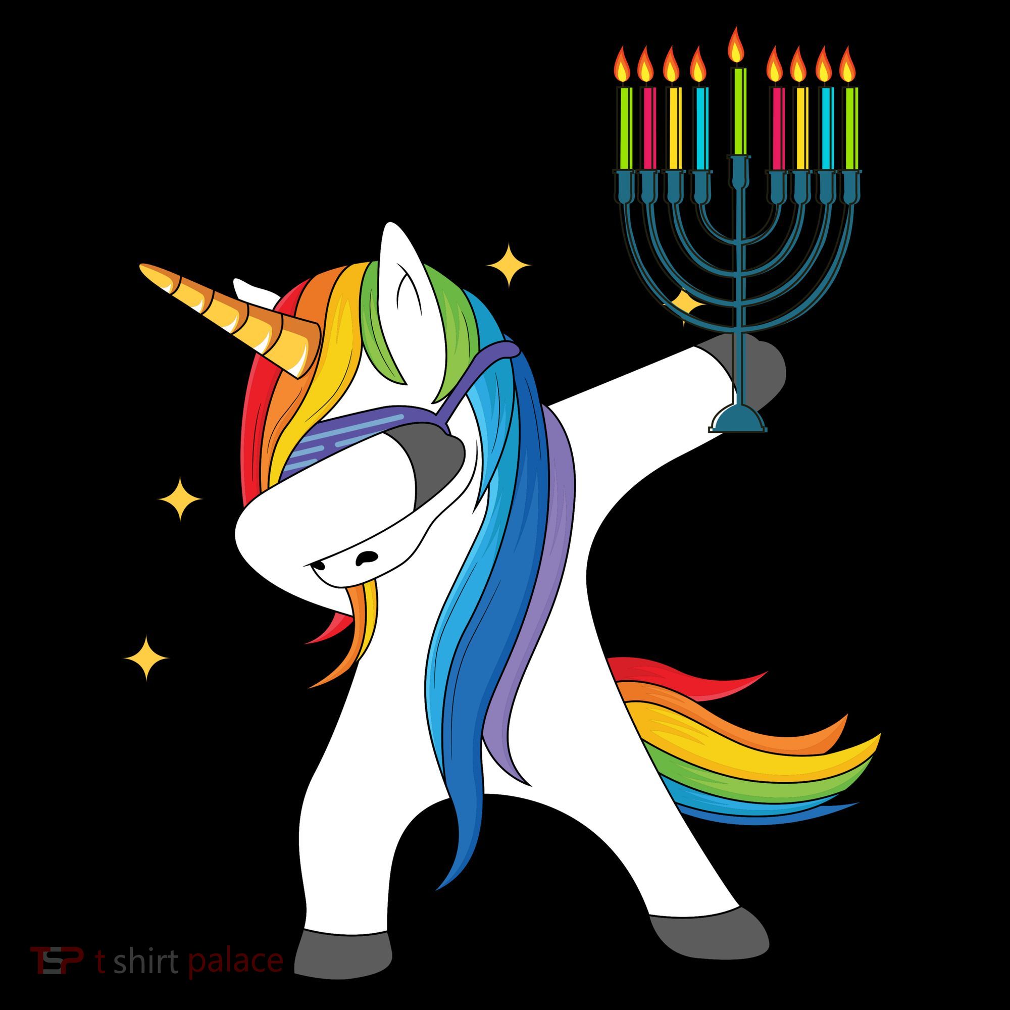 Dabbing Unicorn Hanukkah Coffee Mug