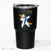 Dabbing Unicorn Hanukkah Tumbler thumb 0