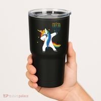 Dabbing Unicorn Hanukkah Tumbler thumb 2