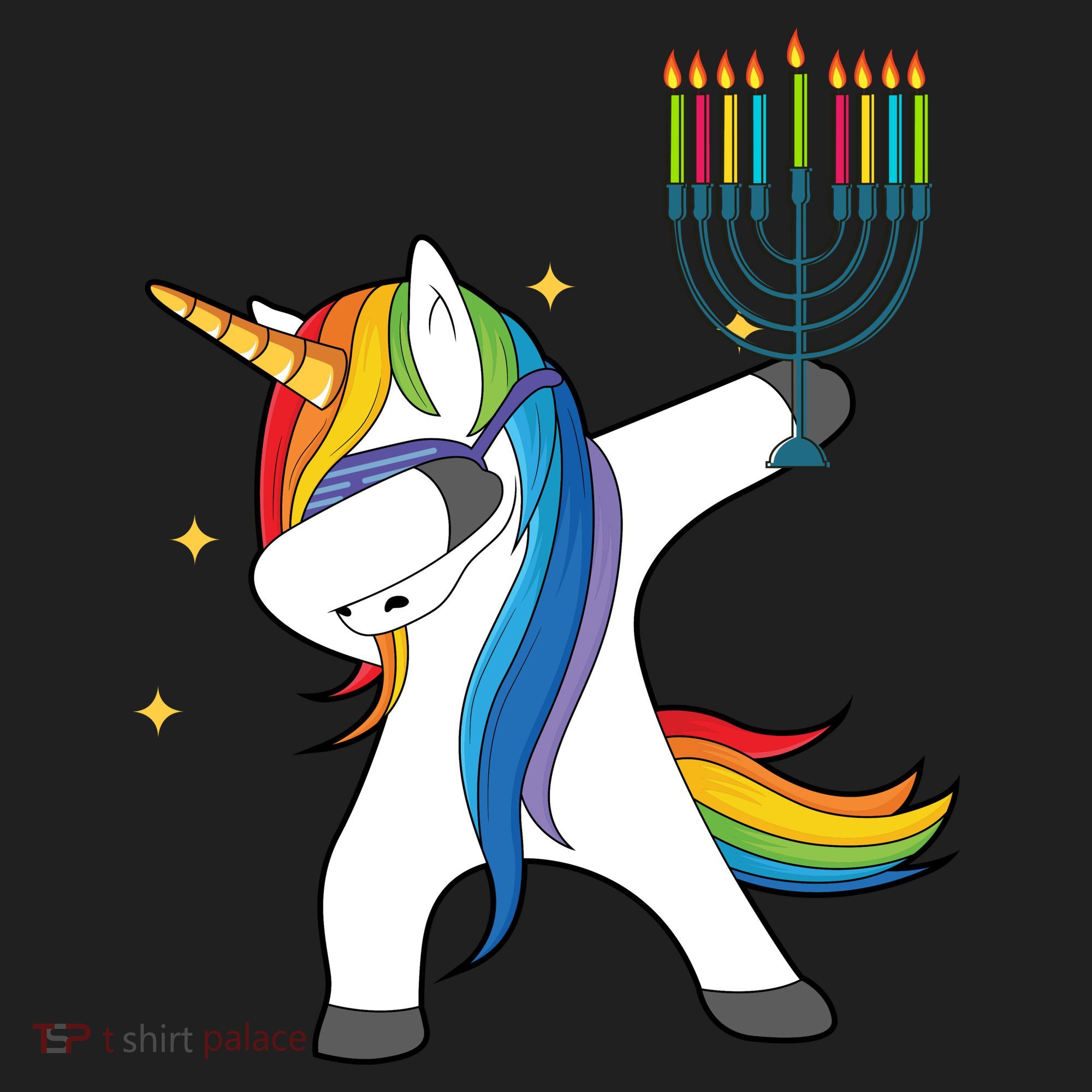 Dabbing Unicorn Hanukkah Tumbler
