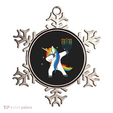 Dabbing Unicorn Hanukkah Ornament
