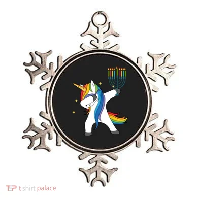 Dabbing Unicorn Hanukkah Ornament