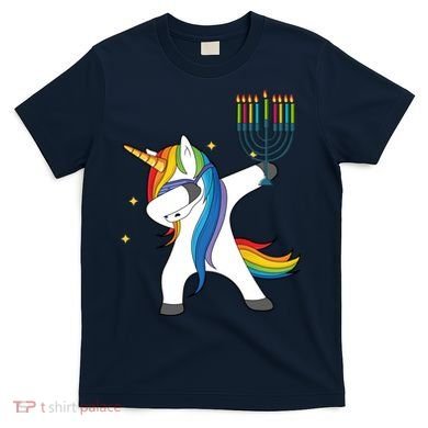 Dabbing Unicorn Hanukkah T-Shirt