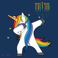 Dabbing Unicorn Hanukkah Bucket Hat thumb 4