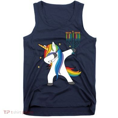 Dabbing Unicorn Hanukkah Tank Top