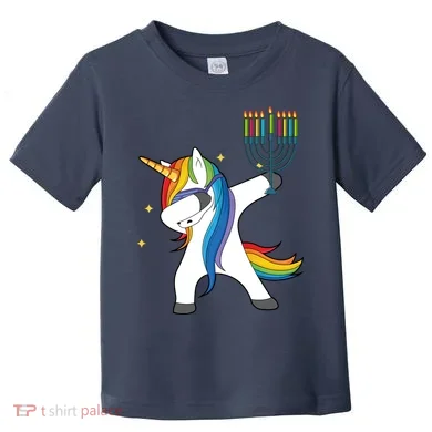 Dabbing Unicorn Hanukkah Toddler T-Shirt
