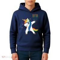 Dabbing Unicorn Hanukkah Kids Hoodie thumb 4