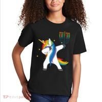 Dabbing Unicorn Hanukkah Kids T-Shirt thumb 2