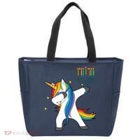 Dabbing Unicorn Hanukkah Tote Bag thumb 0