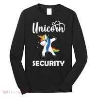 Dabbing Unicorn Security Long Sleeve Shirt thumb 0