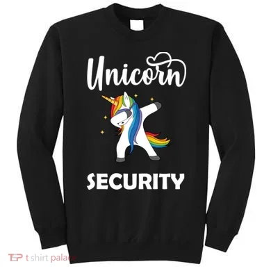 Dabbing Unicorn Security Sweatshirt