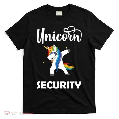 Dabbing Unicorn Security T-Shirt