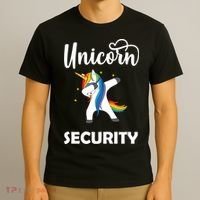 Dabbing Unicorn Security T-Shirt thumb 3