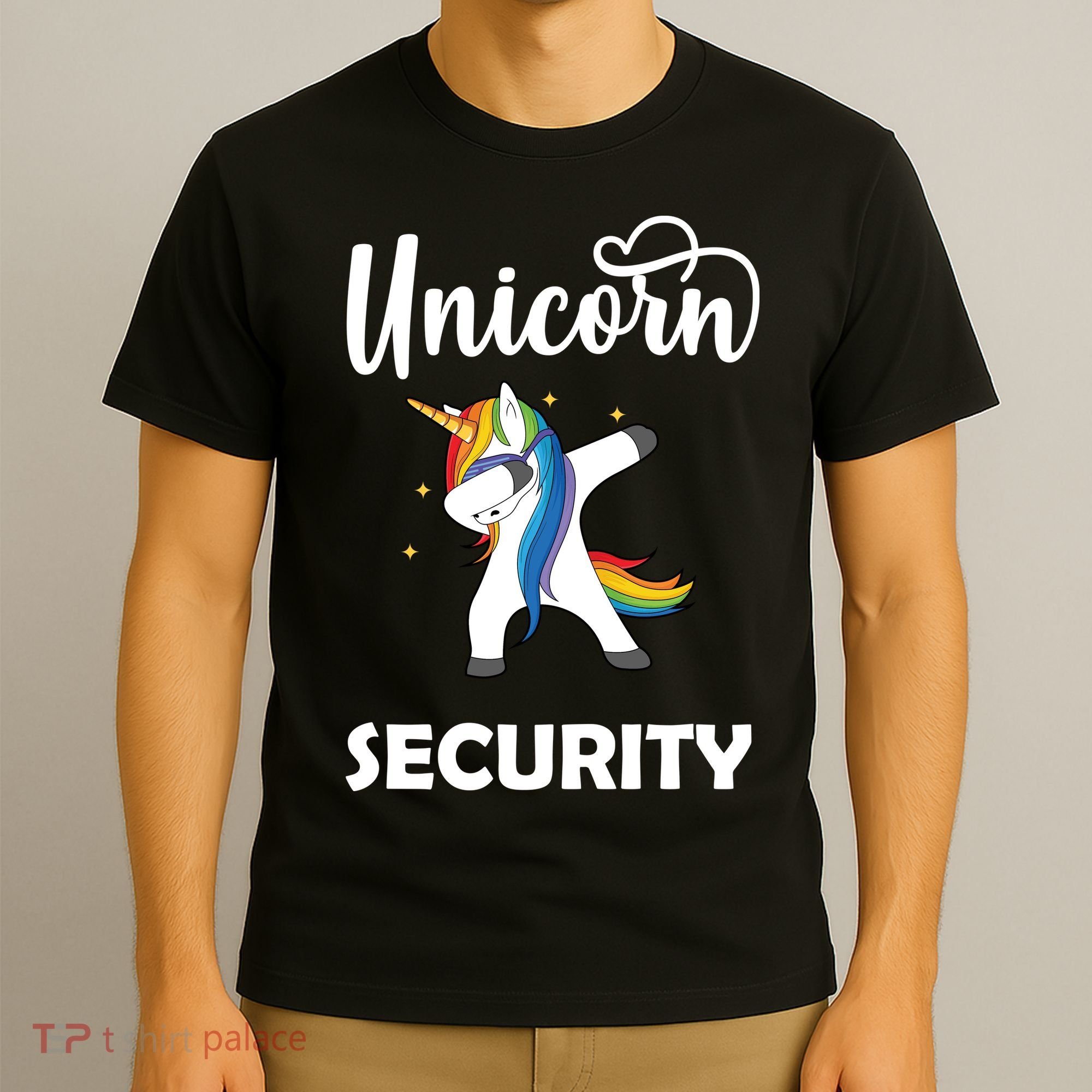 Dabbing Unicorn Security T-Shirt
