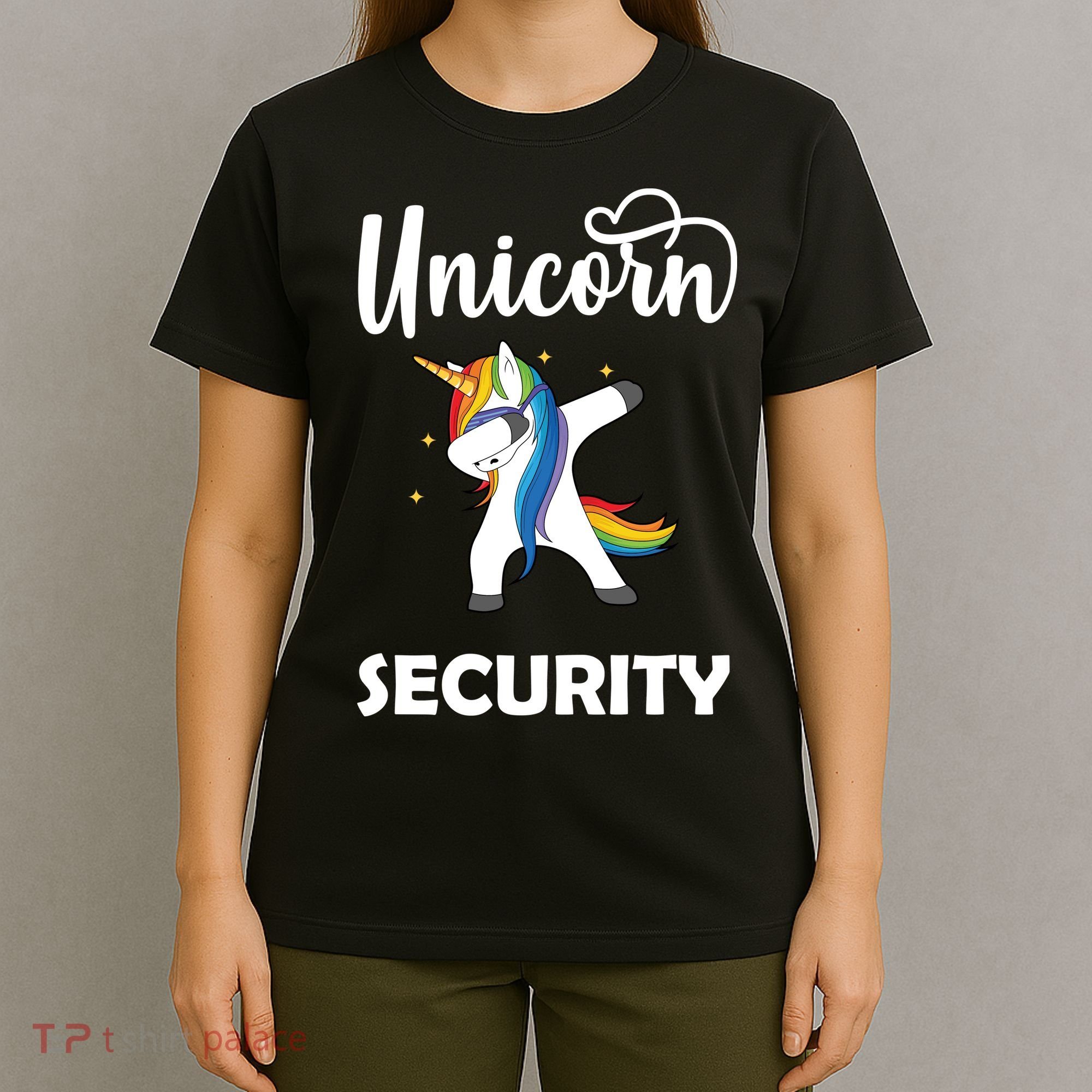 Dabbing Unicorn Security T-Shirt