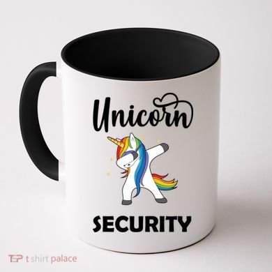 Dabbing Unicorn Security Coffee Mug