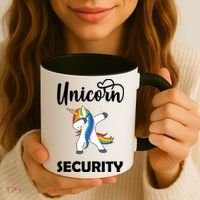 Dabbing Unicorn Security Coffee Mug thumb 3
