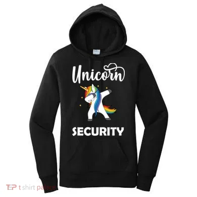 Dabbing Unicorn Security Women's Hoodie