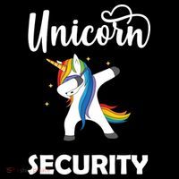 Dabbing Unicorn Security Women's Hoodie thumb 2