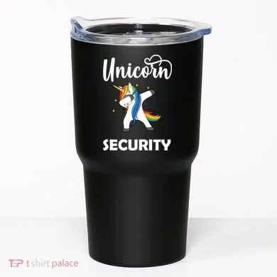 Dabbing Unicorn Security Tumbler