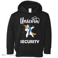 Dabbing Unicorn Security Toddler Hoodie thumb 0