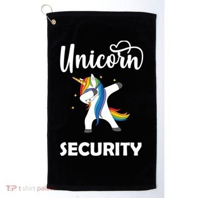 Dabbing Unicorn Security Golf Towel