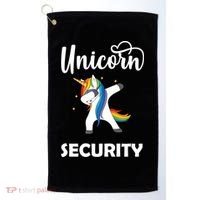 Dabbing Unicorn Security Golf Towel thumb 0