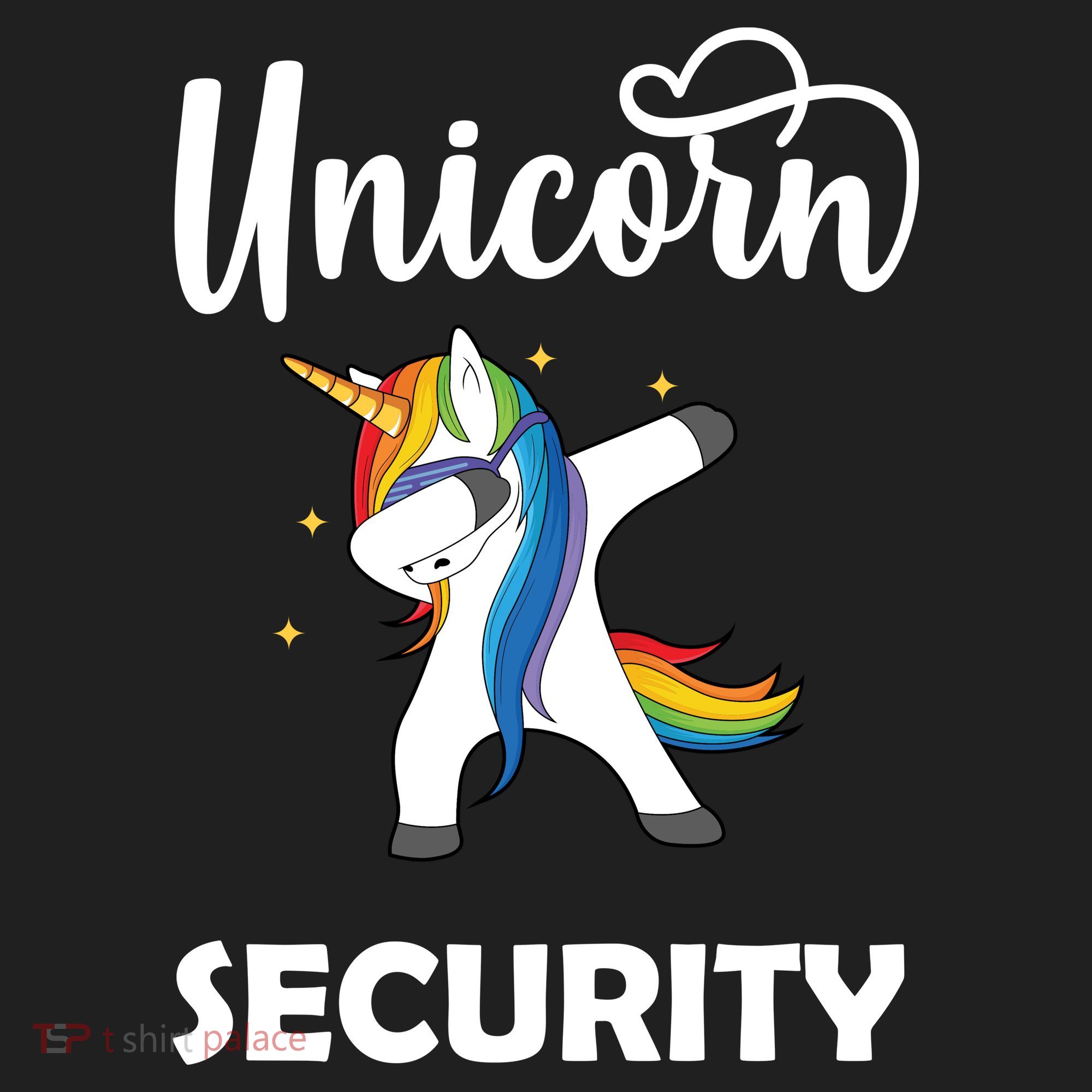 Dabbing Unicorn Security Golf Towel