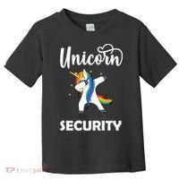 Dabbing Unicorn Security Toddler T-Shirt thumb 0