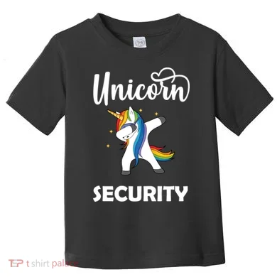 Dabbing Unicorn Security Toddler T-Shirt