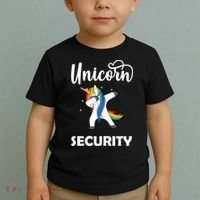 Dabbing Unicorn Security Toddler T-Shirt thumb 2