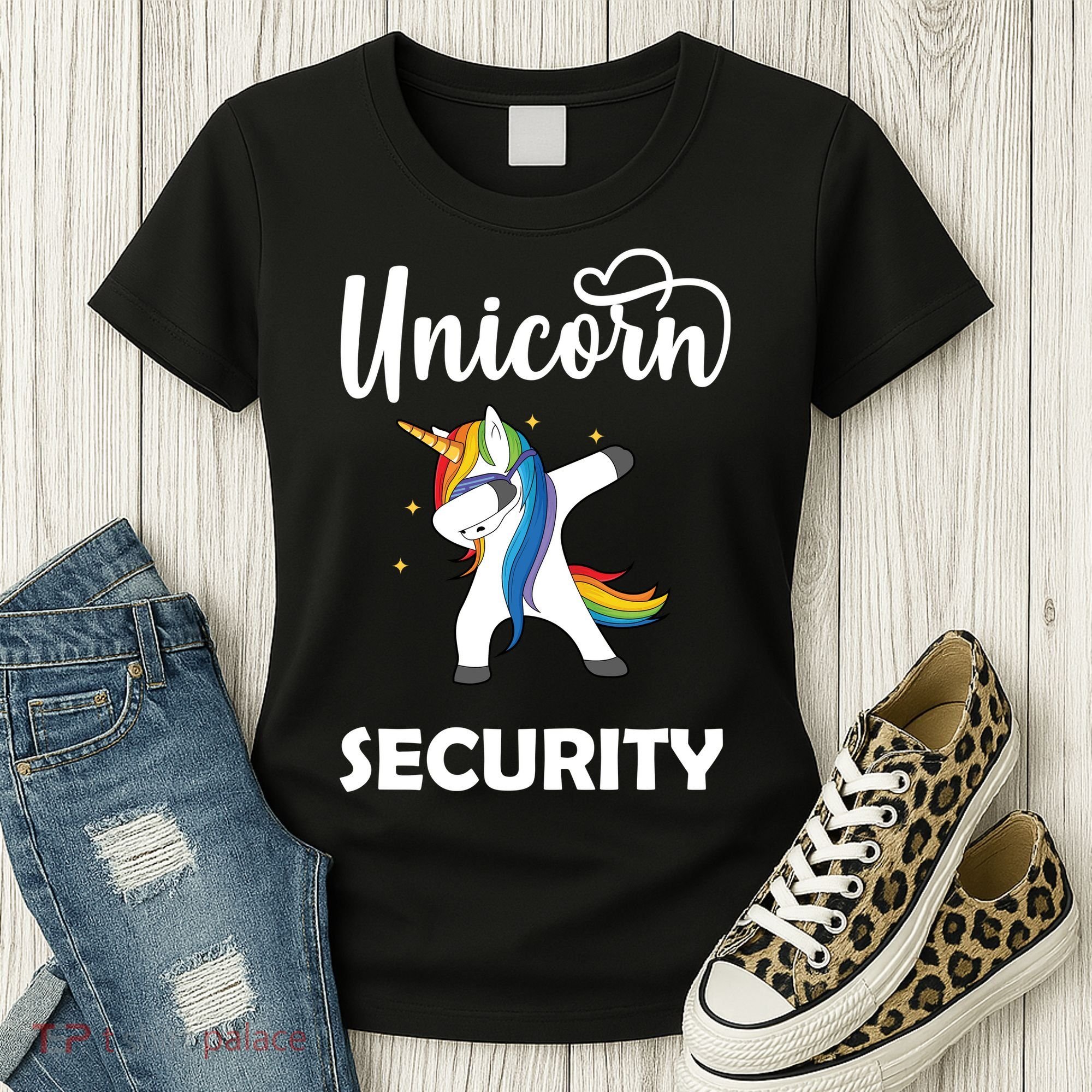 Dabbing Unicorn Security Women's T-Shirt