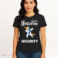 Dabbing Unicorn Security Women's T-Shirt thumb 4