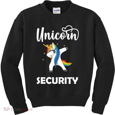 Dabbing Unicorn Security Kids Sweatshirt