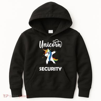 Dabbing Unicorn Security Kids Hoodie