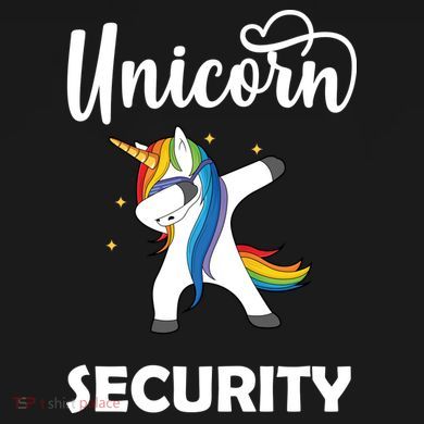 Dabbing Unicorn Security Kids Long Sleeve Shirt