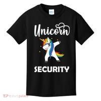 Dabbing Unicorn Security Kids T-Shirt thumb 0