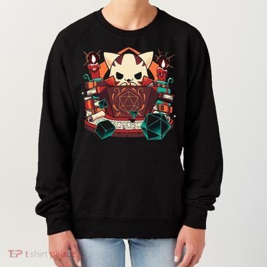 Dungeon And Cats Tabletop Gaming Role Player Women's Sweatshirt