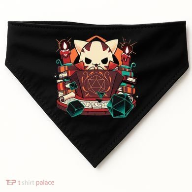 Dungeon And Cats Tabletop Gaming Role Player USA-Made Doggie Bandana