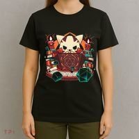 Dungeon And Cats Tabletop Gaming Role Player T-Shirt thumb 4