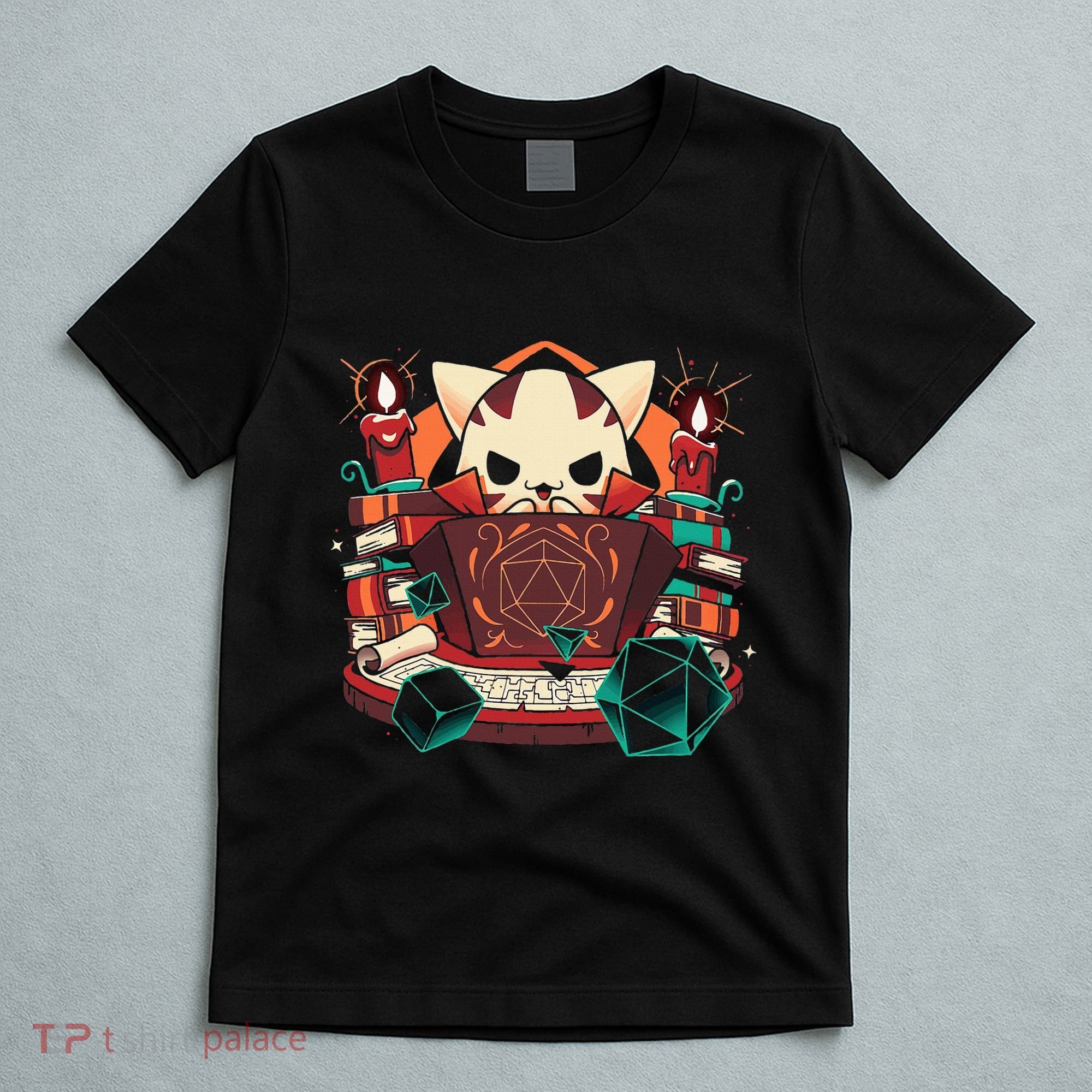 Dungeon And Cats Tabletop Gaming Role Player T-Shirt