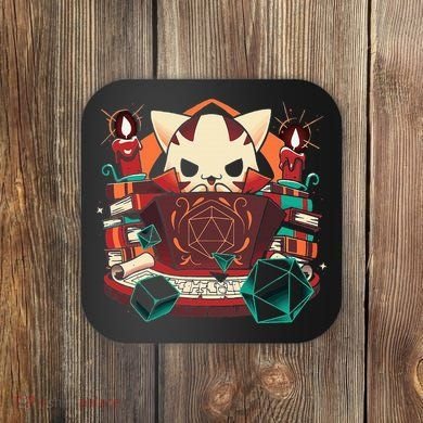 Dungeon And Cats Tabletop Gaming Role Player Coaster