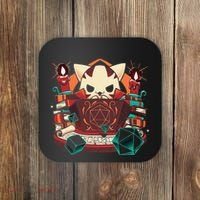 Dungeon And Cats Tabletop Gaming Role Player Coaster thumb 0