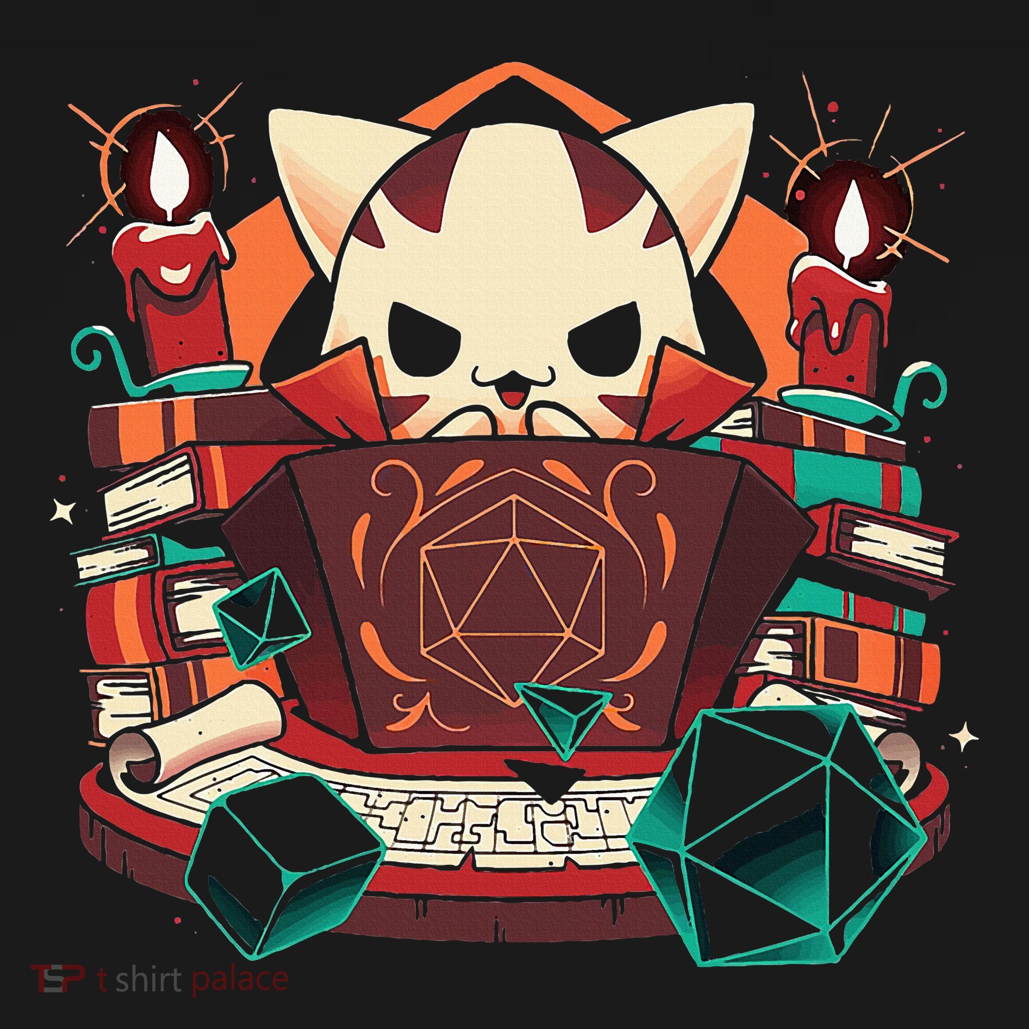 Dungeon And Cats Tabletop Gaming Role Player Pajama Set