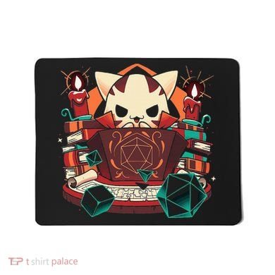 Dungeon And Cats Tabletop Gaming Role Player Mousepad