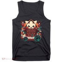 Dungeon And Cats Tabletop Gaming Role Player Tank Top thumb 0