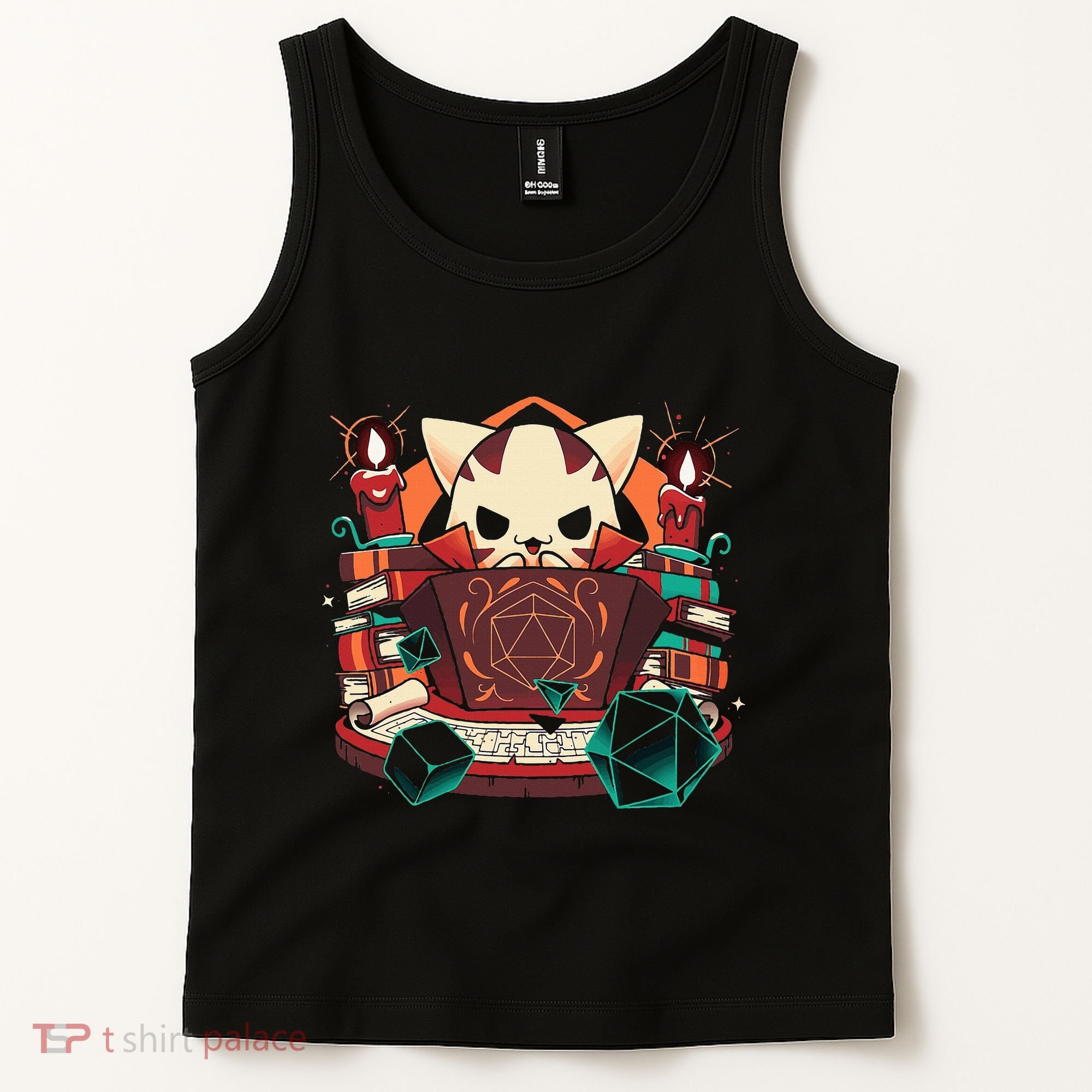 Dungeon And Cats Tabletop Gaming Role Player Tank Top