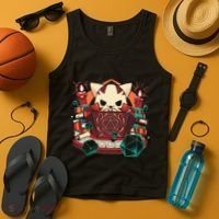 Dungeon And Cats Tabletop Gaming Role Player Tank Top thumb 4